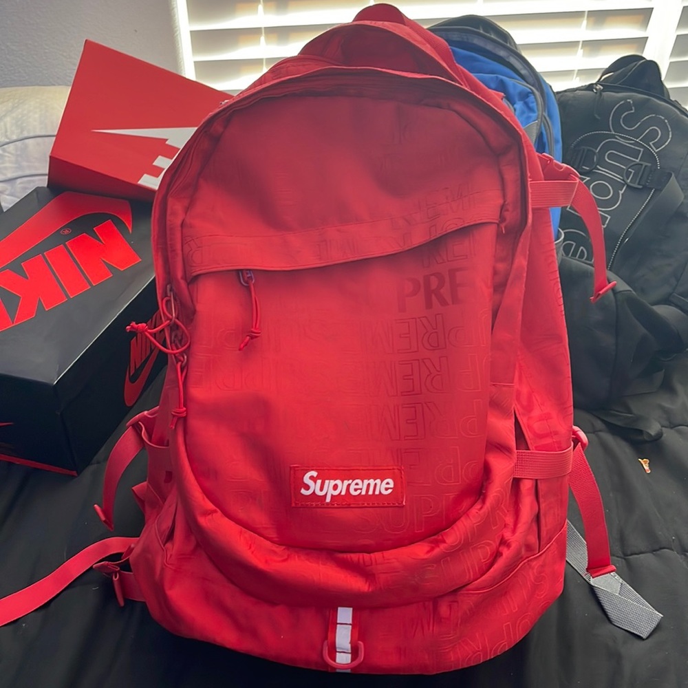 Supreme SS19 Red Backpack